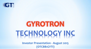 GTI Aug 2015 Investor Presentation